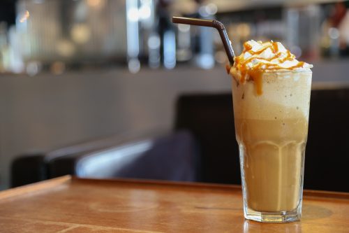 Ice cold frappe.